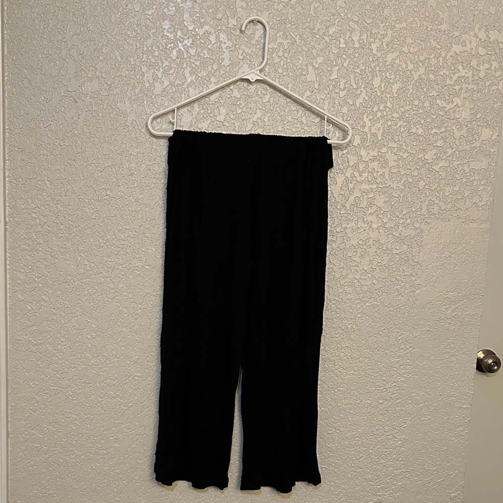 Black Wide-Leg Pants